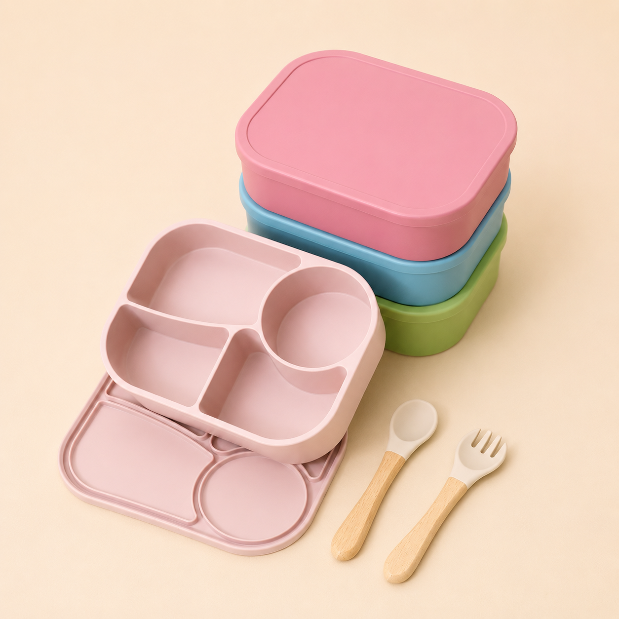 MealMate Silicone Lunch Box