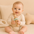 Natural Wooden Teether Rattle