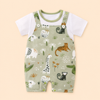 Safari Friends Baby Romper Set