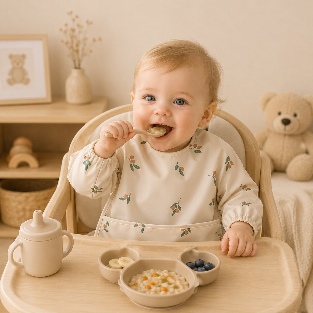 Waterproof Long Sleeve Feeding Bib