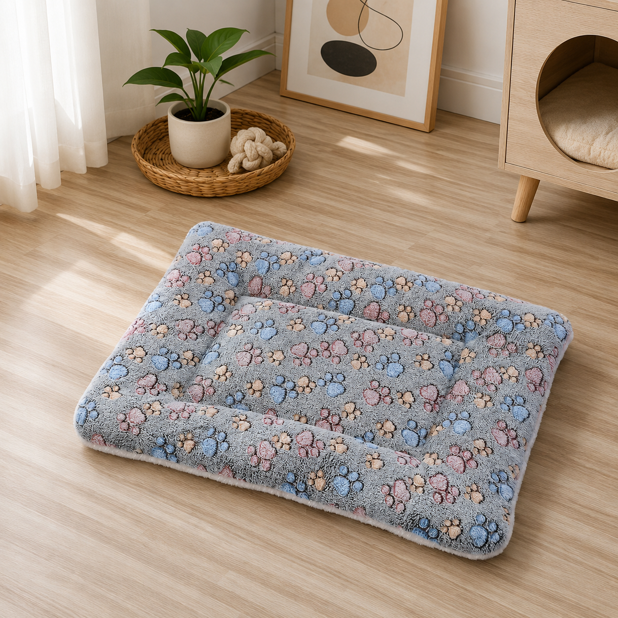 Plush Reversible Pet Sleeping Mat