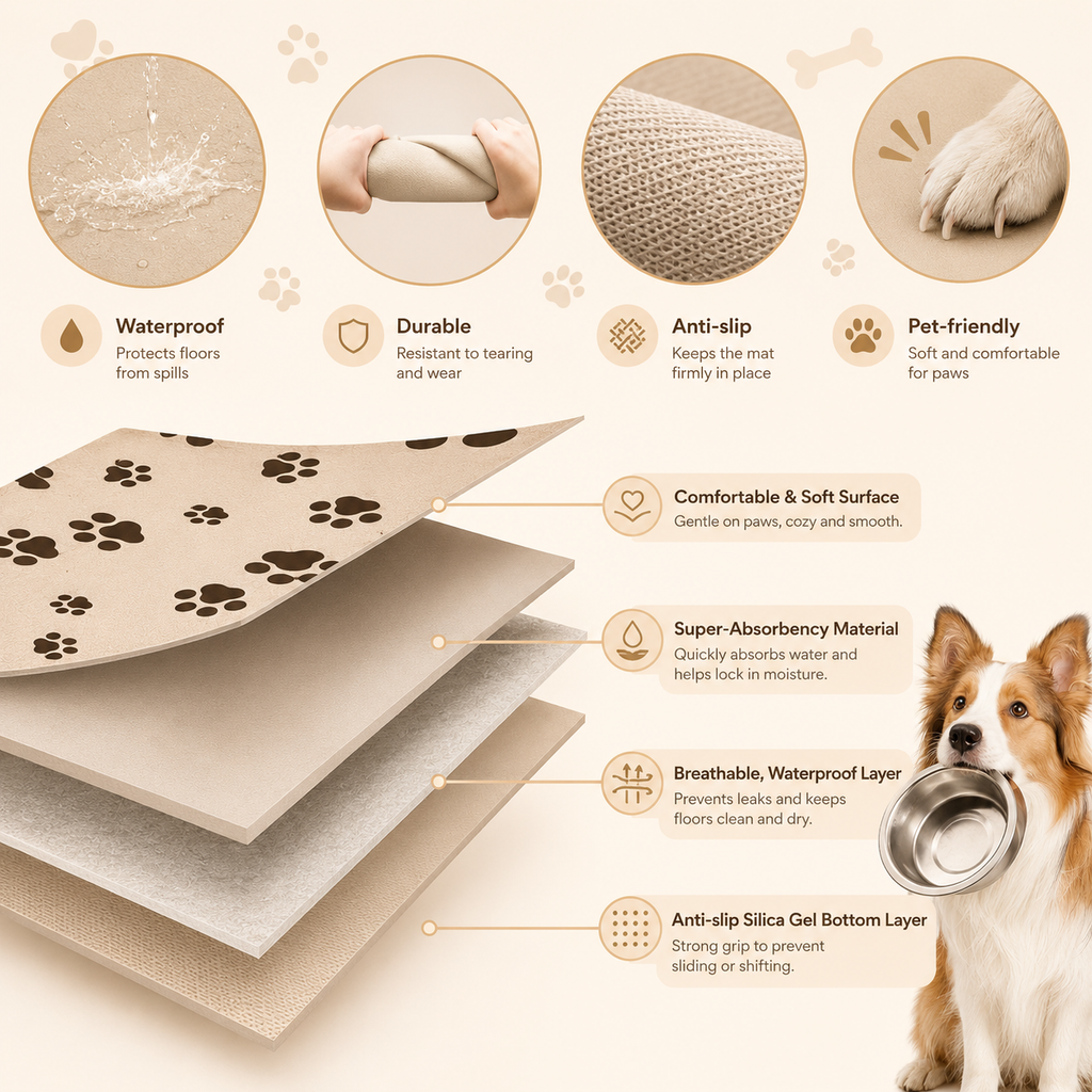 Absorbent Pet Feeding Mat
