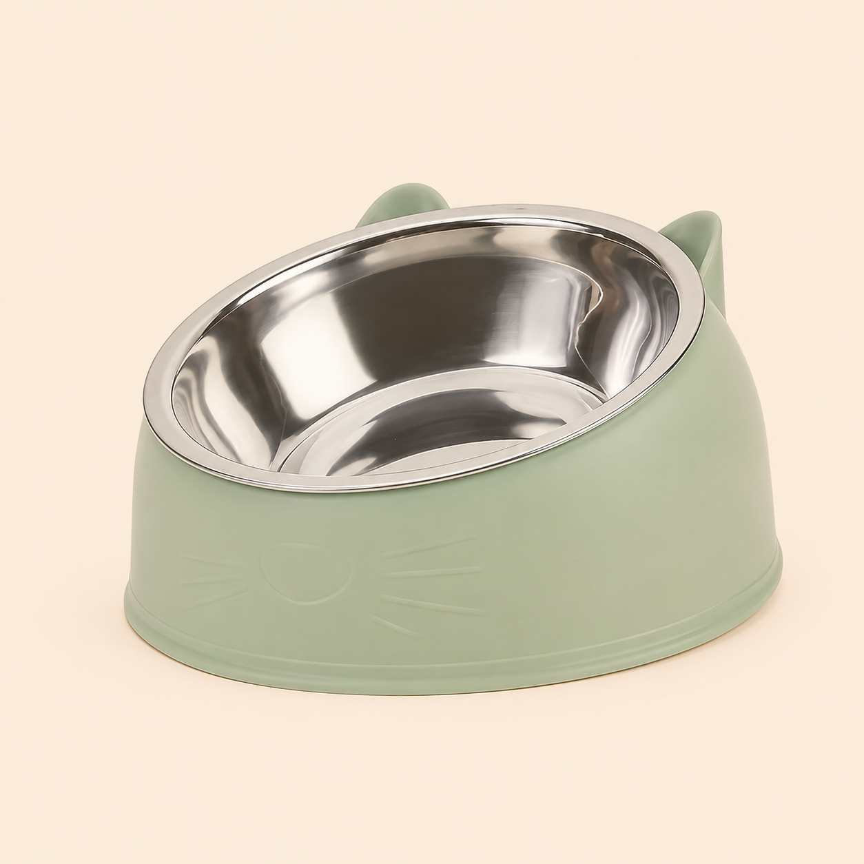Elevated Stainless Steel Cat Bowl