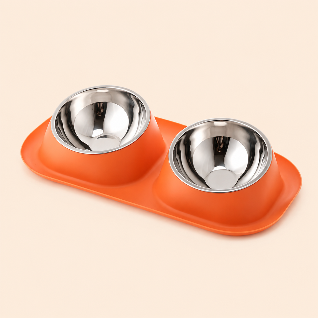 Elevated Double Pet Feeding Station