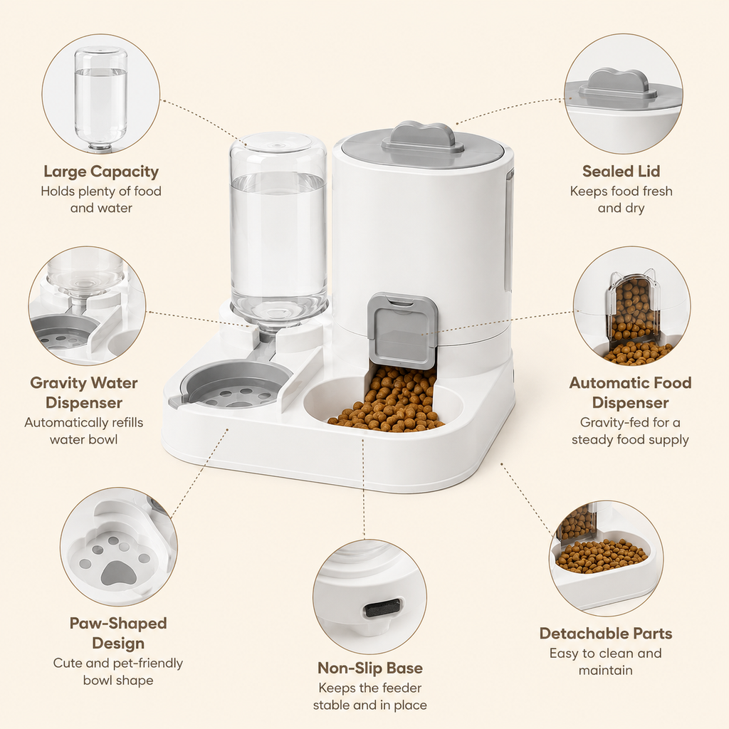 PureFlow Pet Feeder Station