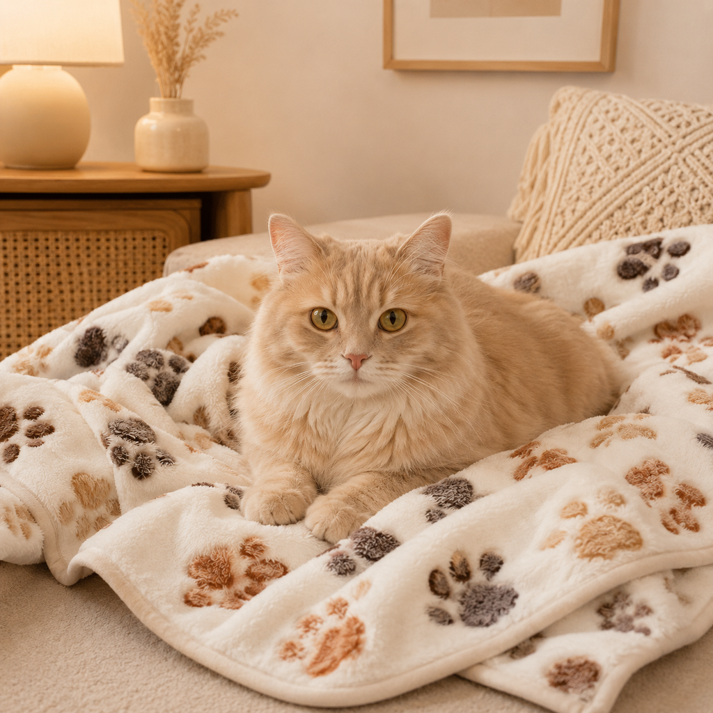 SnugglePaws Plush Pet Blanket