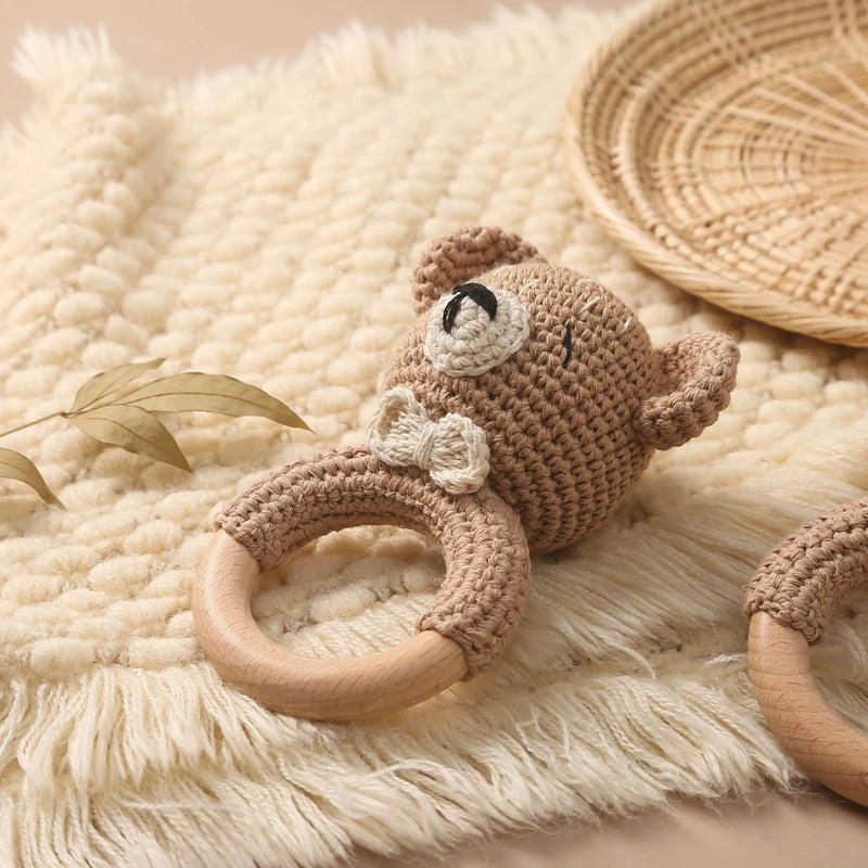CozyBear Crochet Rattle