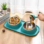 Elevated Double Pet Feeding Station