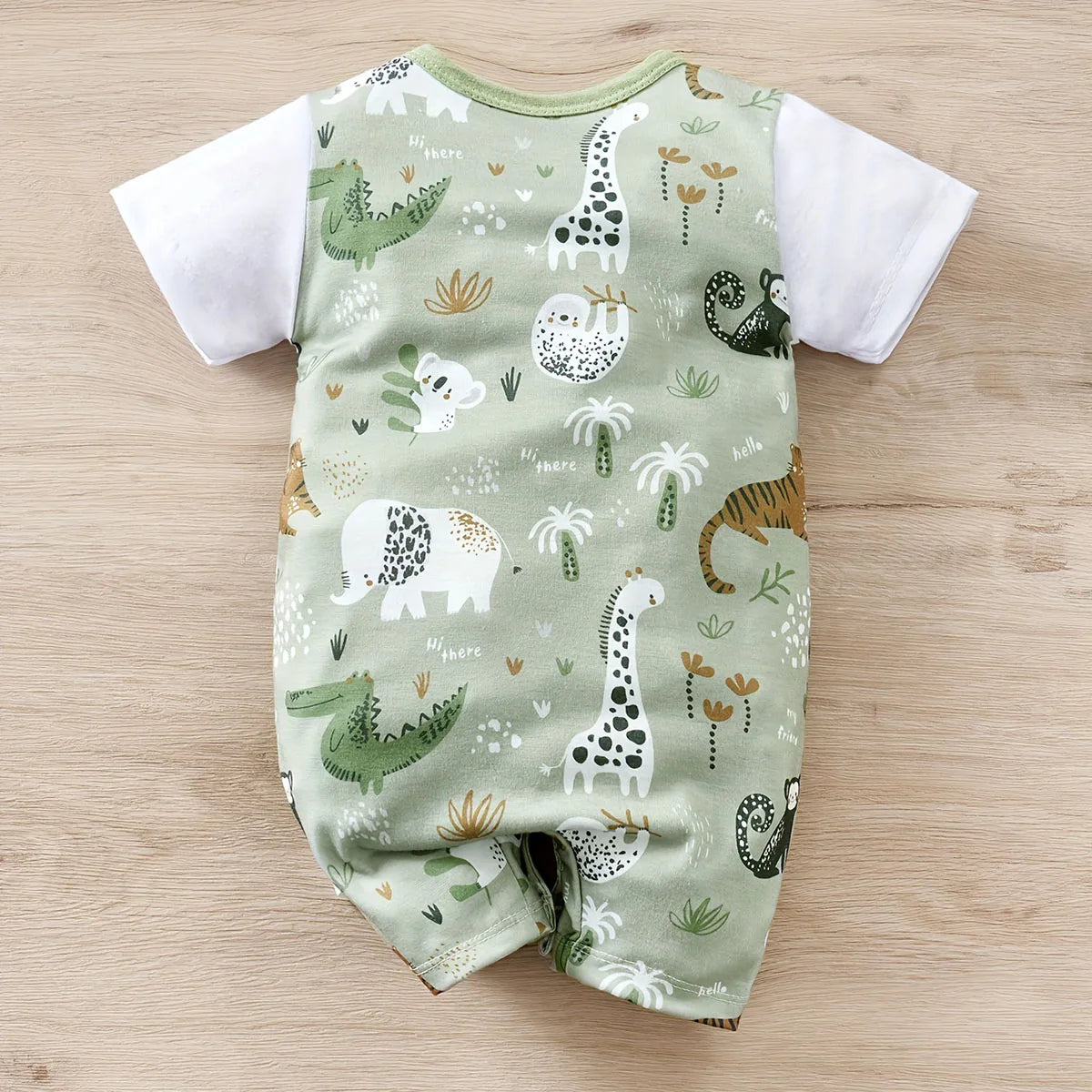 Safari Friends Baby Romper Set