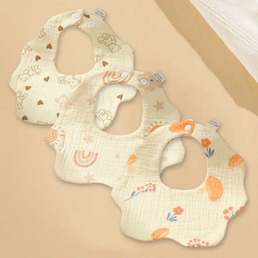 CloudCotton Petal Bib Set