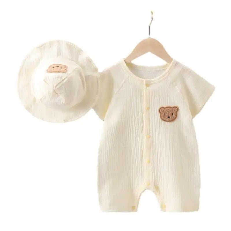 BearPocket Romper & Hat Set