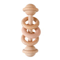 Natural Wooden Teether Rattle