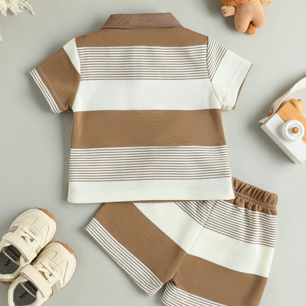 TeddyStripe Summer Set