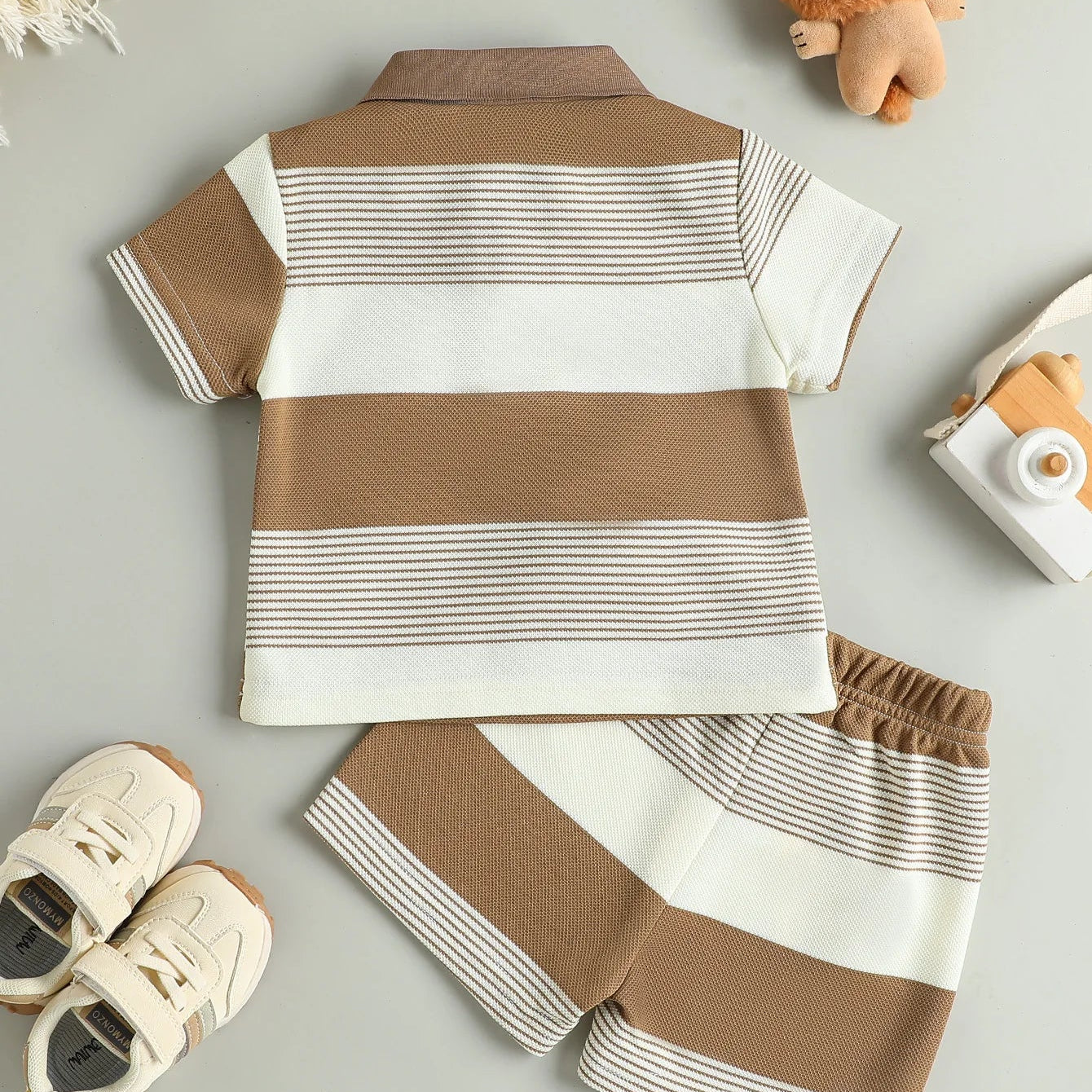 TeddyStripe Summer Set