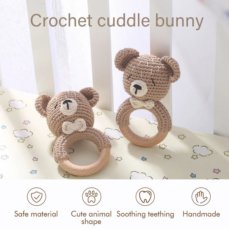 CozyBear Crochet Rattle
