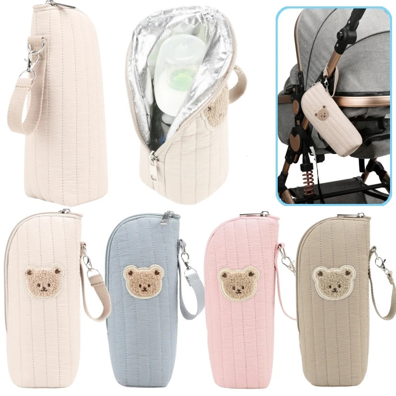 Cute Bear Insulated Baby Bottle Storage Bag