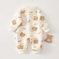 CozyBear Ribbed Baby Romper