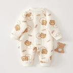 CozyBear Ribbed Baby Romper