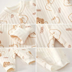 CozyBear Ribbed Baby Romper