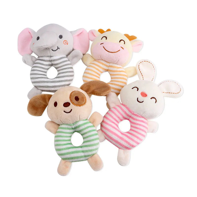 Plush Animal Baby Rattle Toy