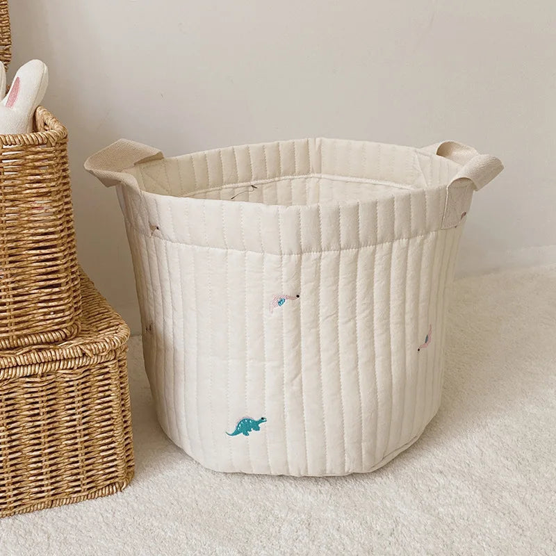 Embroidered Nursery Storage Basket