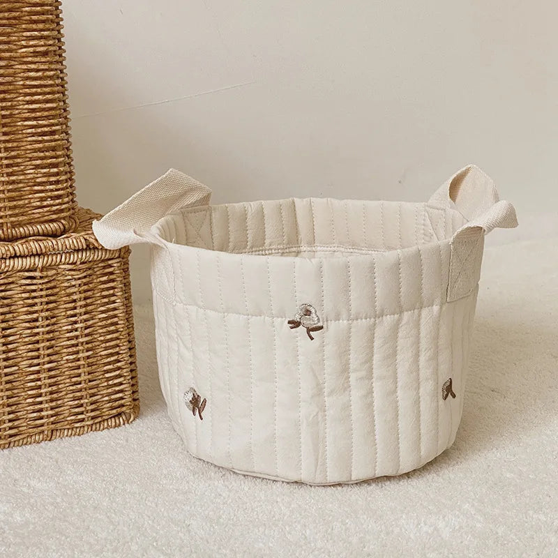 Embroidered Nursery Storage Basket