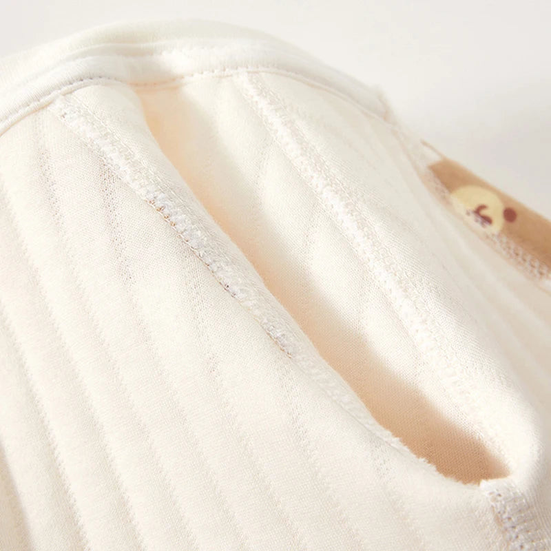 CozyBear Ribbed Baby Romper