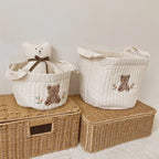 Embroidered Nursery Storage Basket