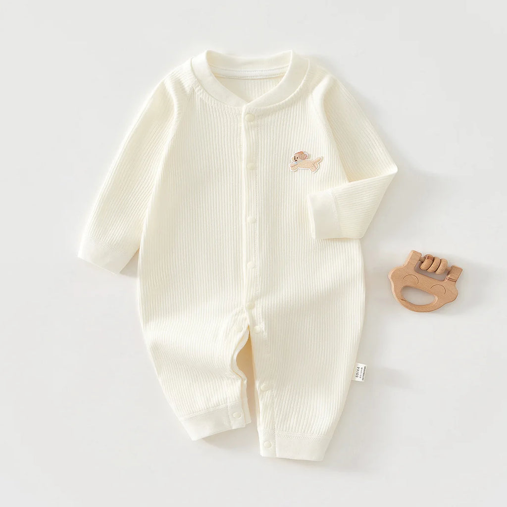 PureCotton Baby Ribbed Romper