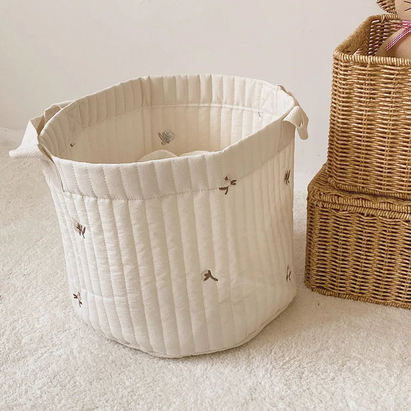Embroidered Nursery Storage Basket