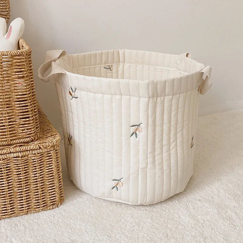Embroidered Nursery Storage Basket
