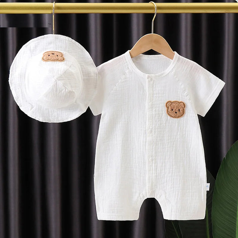 BearPocket Romper & Hat Set