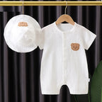 BearPocket Romper & Hat Set