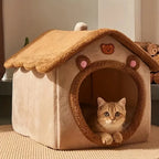 Cozy Plush Pet House Bed