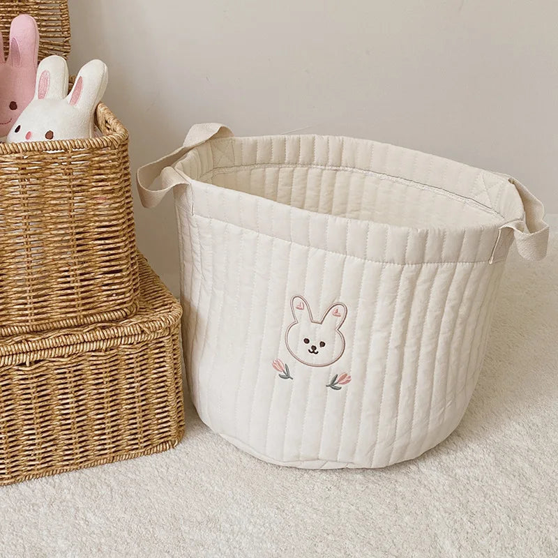 Embroidered Nursery Storage Basket