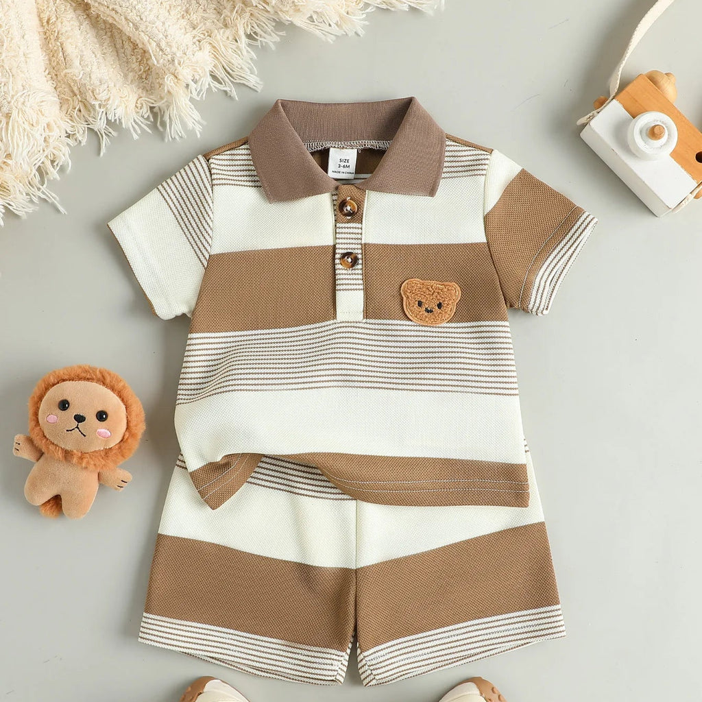 TeddyStripe Summer Set