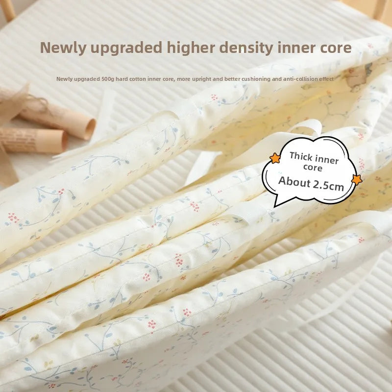 Soft Cotton Baby Crib Bumper Protector