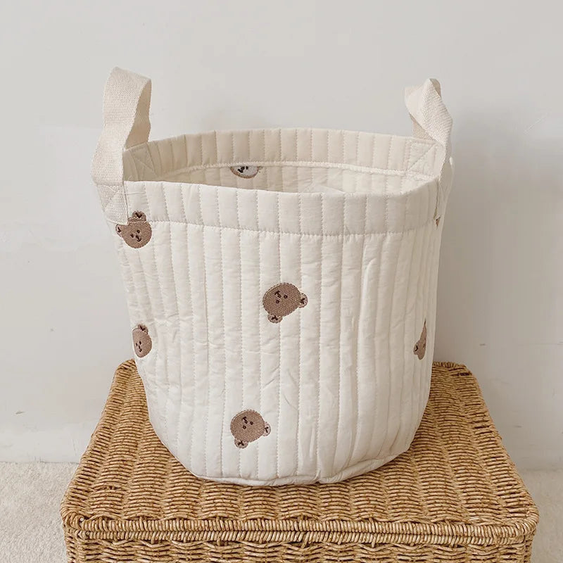 Embroidered Nursery Storage Basket