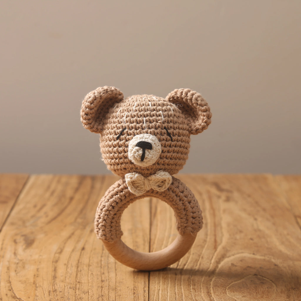 CozyBear Crochet Rattle