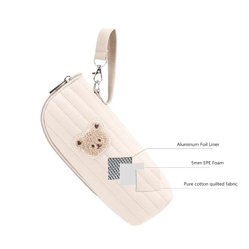 Cute Bear Insulated Baby Bottle Storage Bag