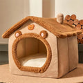 Cozy Plush Pet House Bed