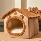 Cozy Plush Pet House Bed