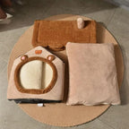 Cozy Plush Pet House Bed