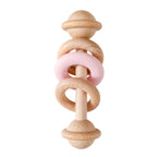 Natural Wooden Teether Rattle