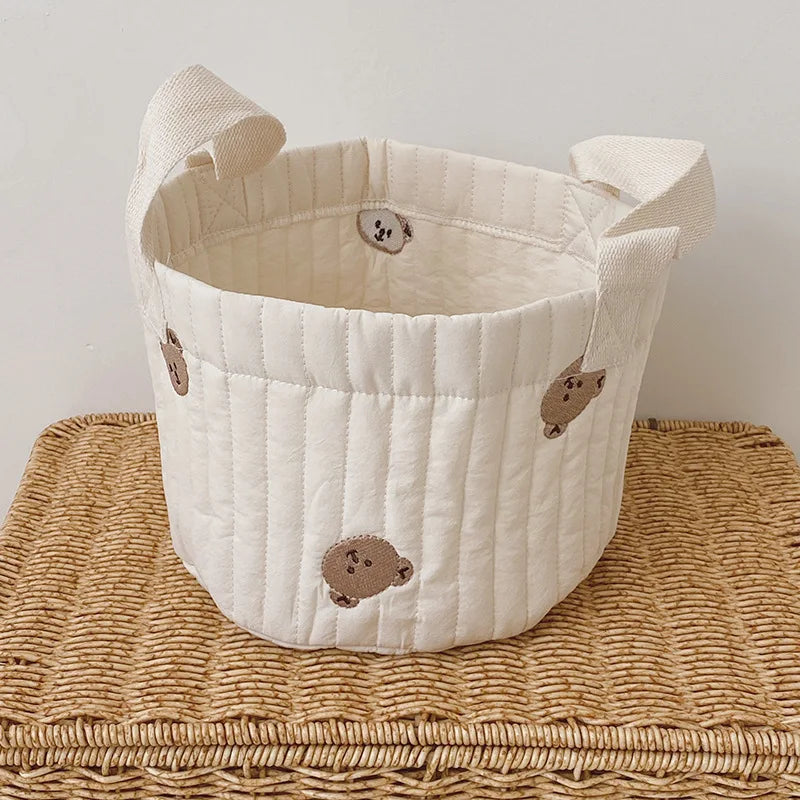 Embroidered Nursery Storage Basket