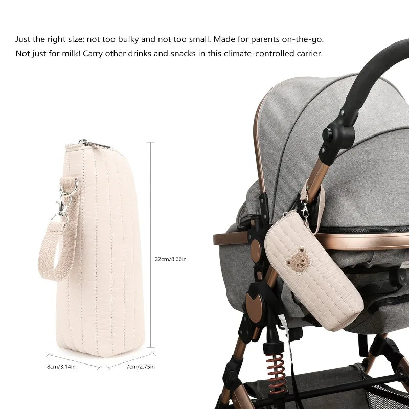 Cute Bear Insulated Baby Bottle Storage Bag