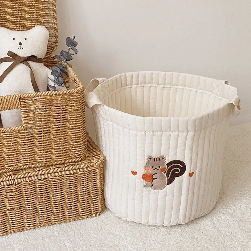 Embroidered Nursery Storage Basket