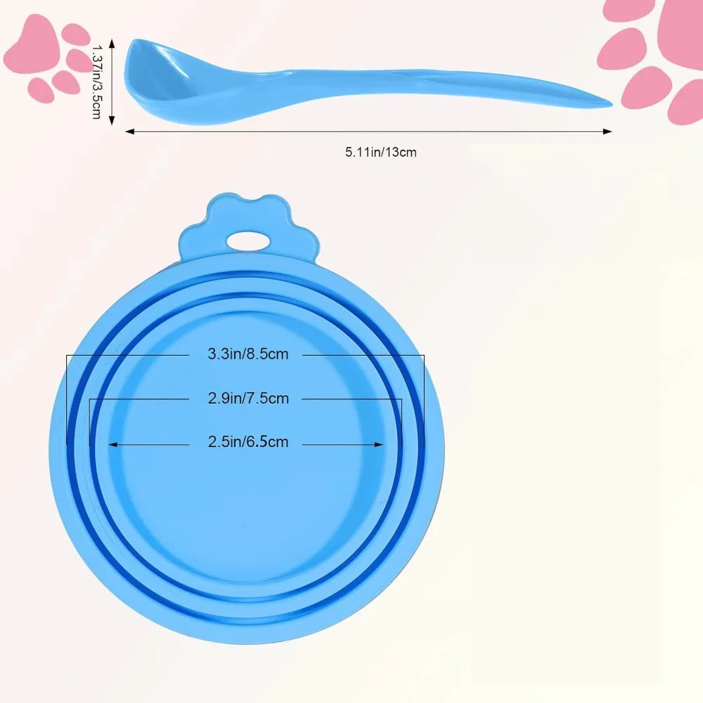 Reusable Pet Food Can Cover Set