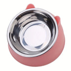 Elevated Stainless Steel Cat Bowl