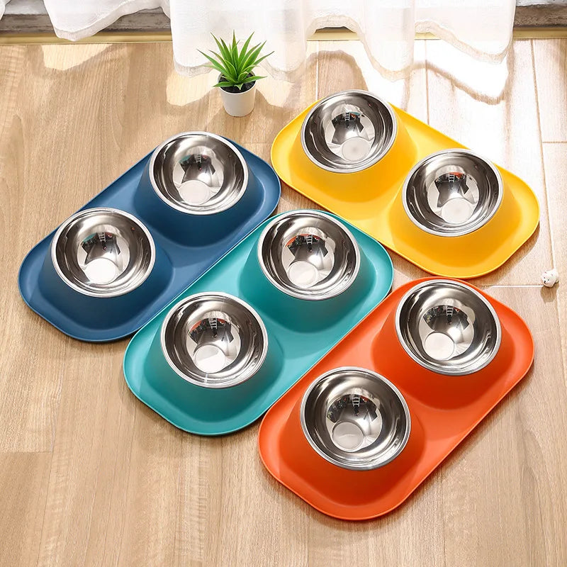 Elevated Double Pet Feeding Station